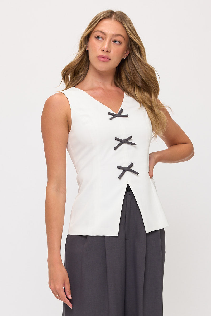 Sleeveless Top & Wide-Leg Trousers 2 Piece Sets