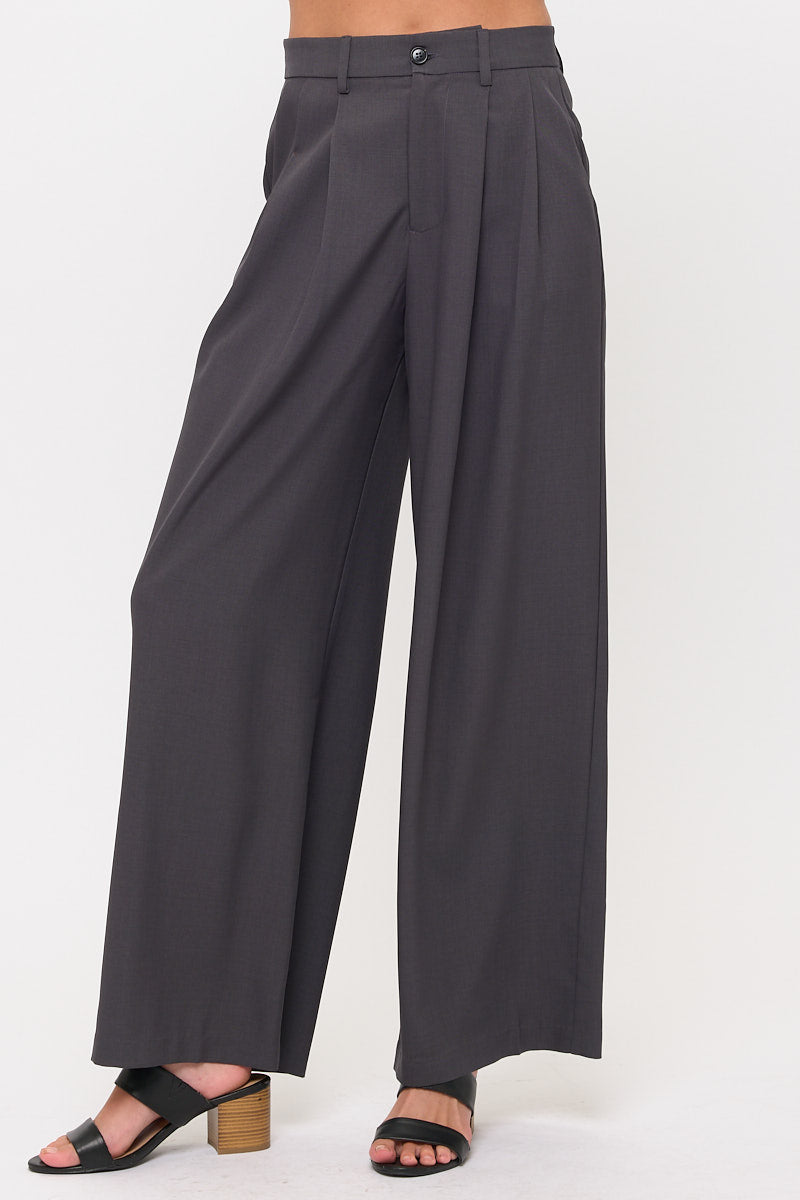 Sleeveless Top & Wide-Leg Trousers 2 Piece Sets