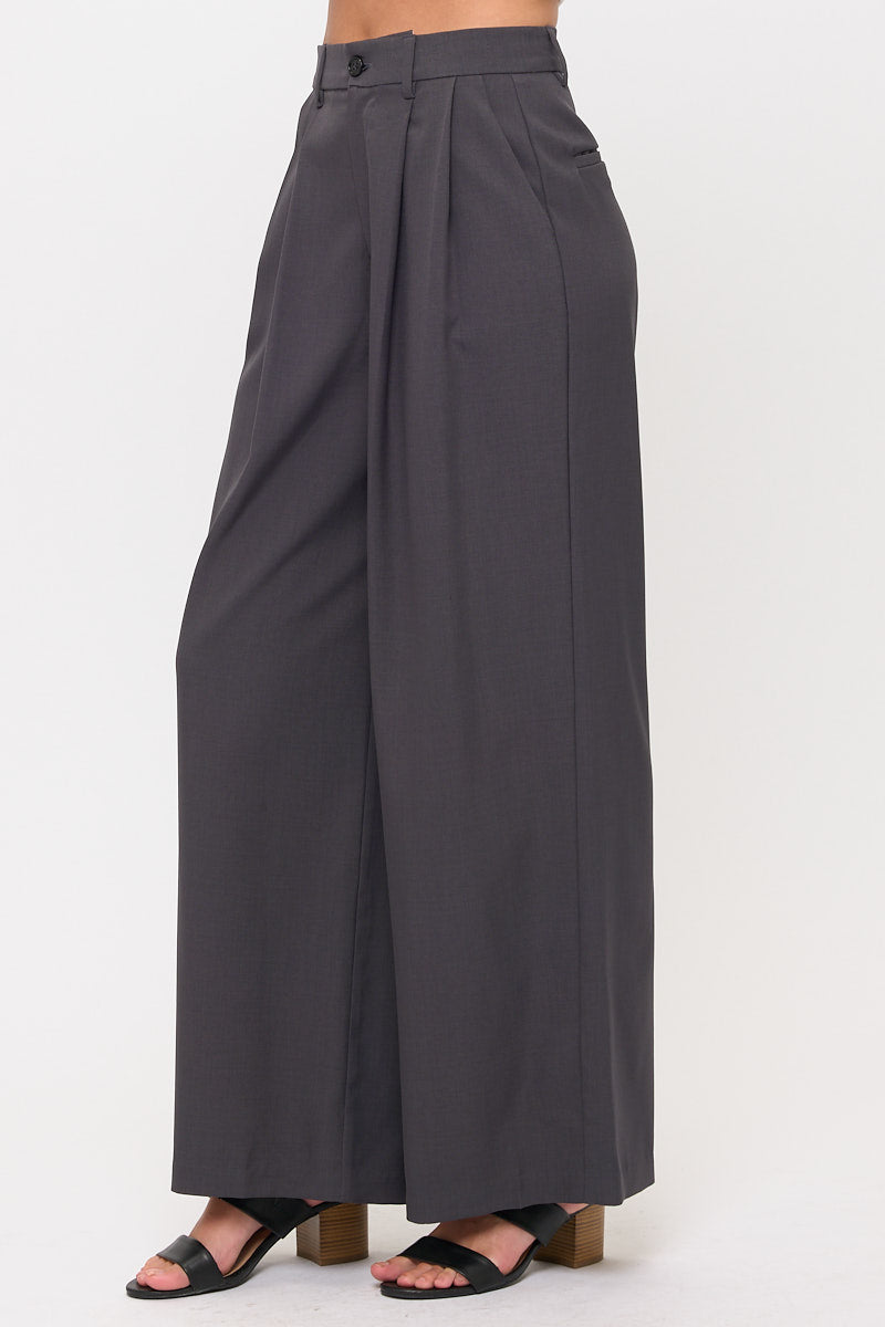 Sleeveless Top & Wide-Leg Trousers 2 Piece Sets