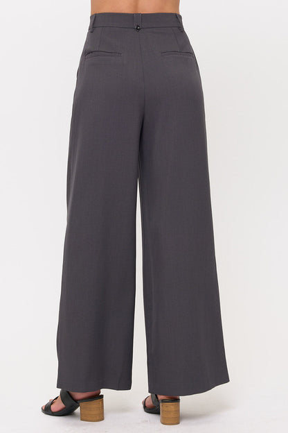 Sleeveless Top & Wide-Leg Trousers 2 Piece Sets